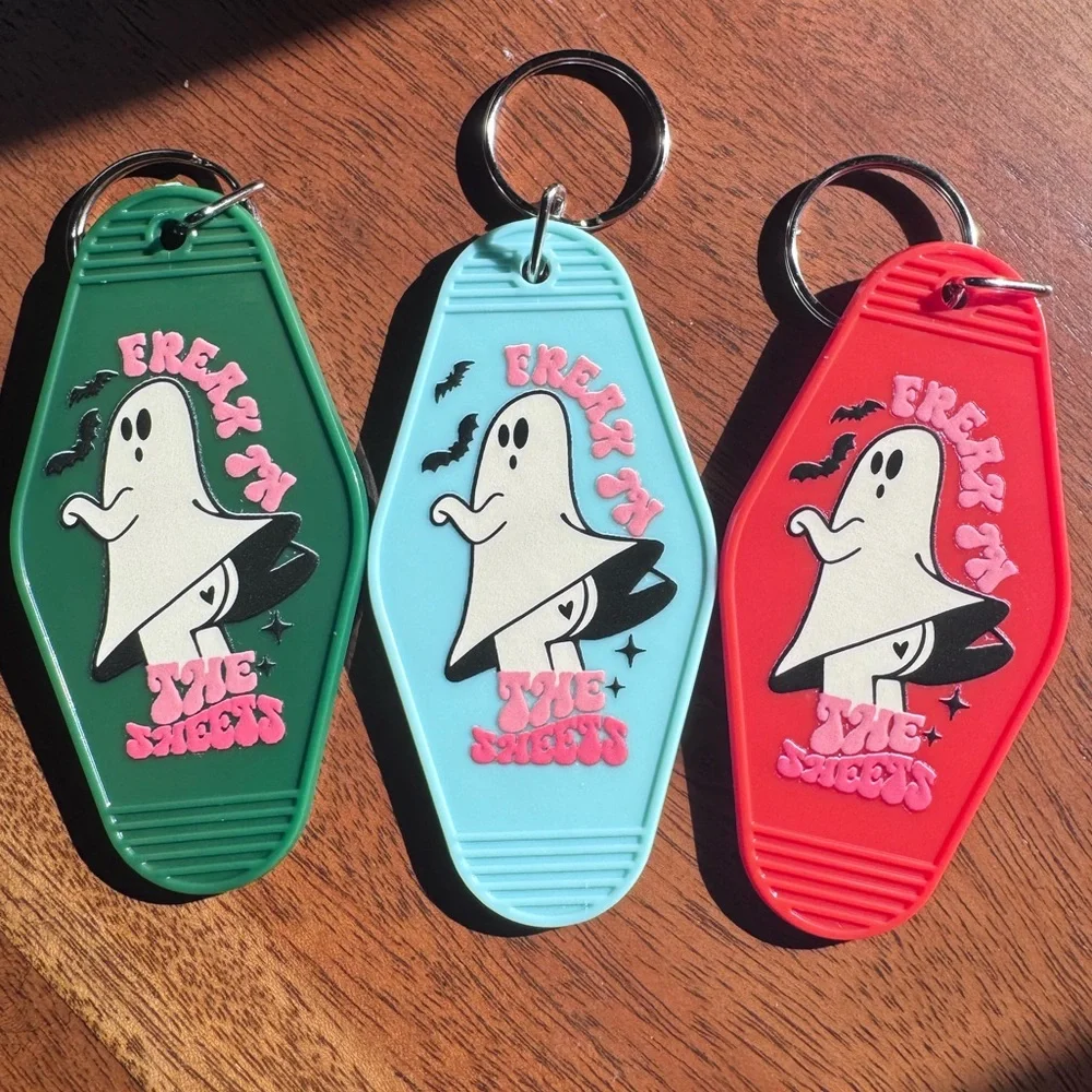Freak in the Sheets Retro Motel Keychain